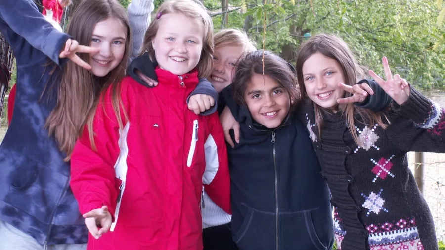 Udeskolebørn fra Sophienborgskolen i Hillerød. Foto: Malene Bendix.